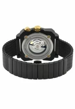 Gevril GV2 Men's XO Submarine Black Case, GP/BLK Bezel, Black Dial, Stainess Steel Bracelet -Gevril Sales Shop gevril 9805 1765536 3