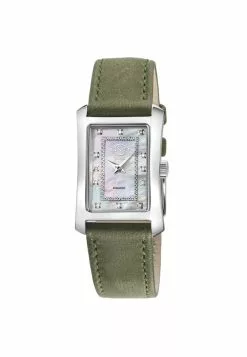 Gevril GV2 Womens Luino Diamond White MOP Dial, Genuine Italian Leather Blue Watch