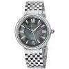 Gevril GV2 Women's Genoa Black MOP Dial, Stainless Steel Diamond Watch
