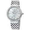 Gevril GV2 Women's Genoa White MOP Dial, Stainless Steel Diamond Watch