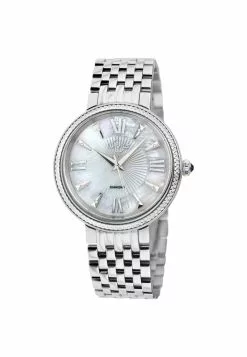 Gevril GV2 Women's Genoa White MOP Dial, Stainless Steel Diamond Watch