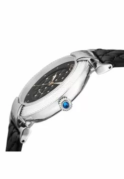 Gevril GV2 Berletta Womens Black Dial Black Vegan Quilted Strap Watch -Gevril Sales Shop gevril 9826 9665536 3