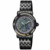 Gevril GV2 Women's Marsala Tortoise Black Mother Of Pearl Dial IP Black Bracelet Watch